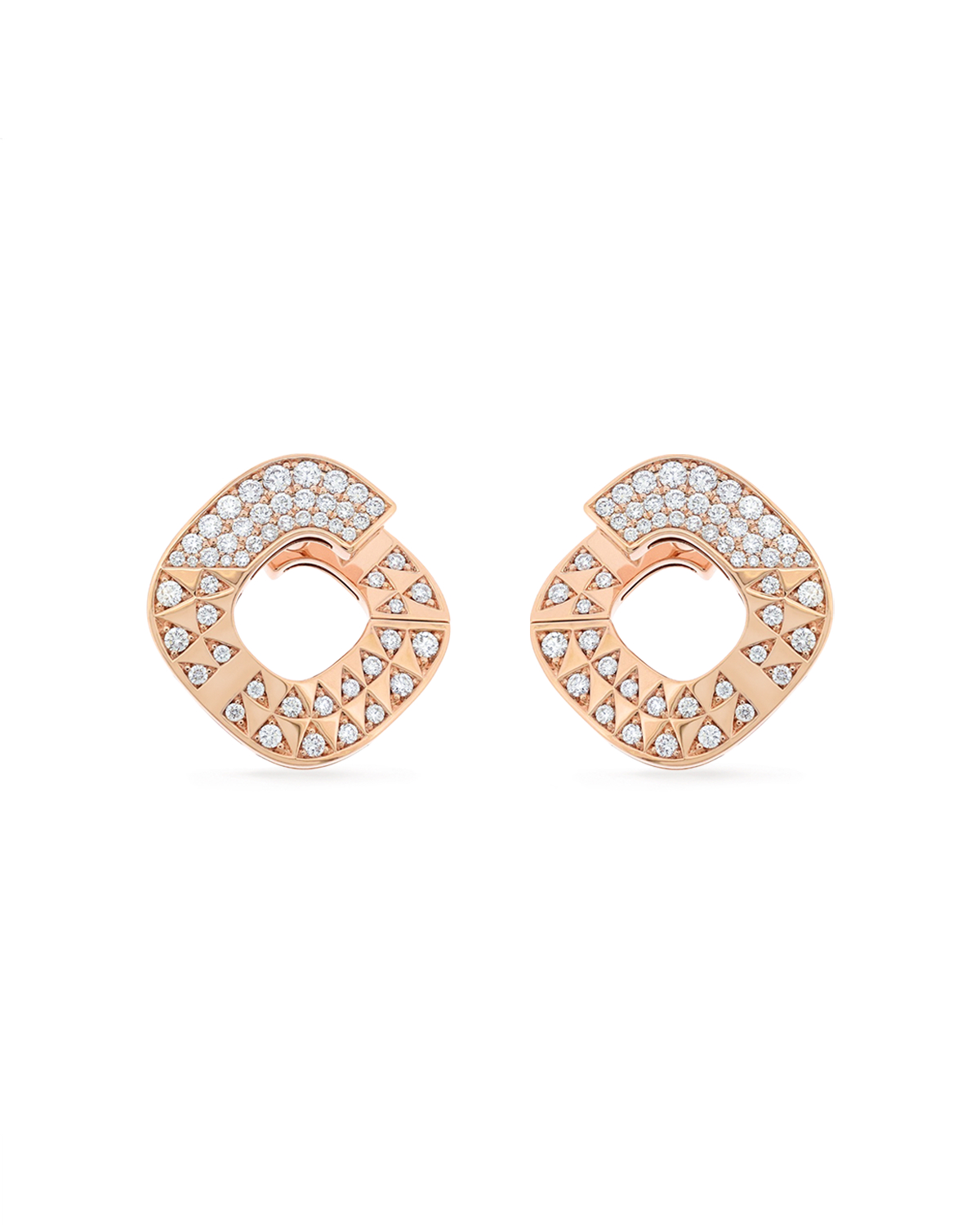 TRIAD DIAMOND EARRINGS