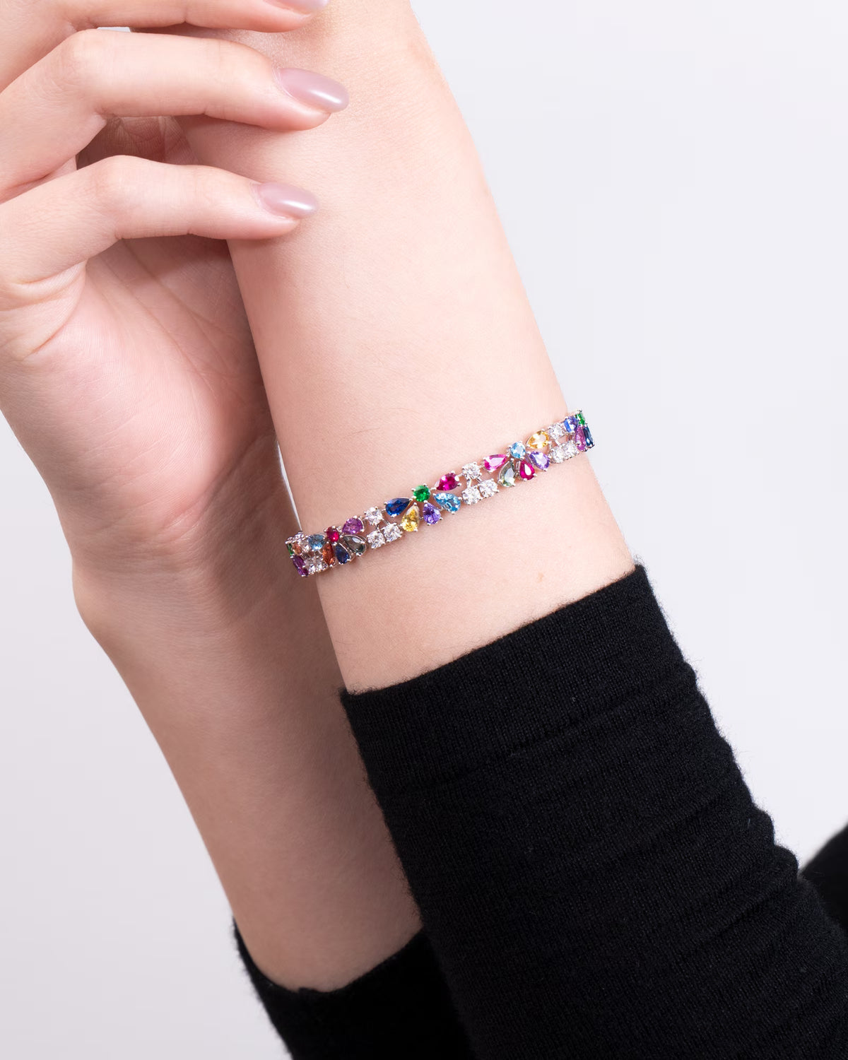 Multicolored Gemstone Bracelet