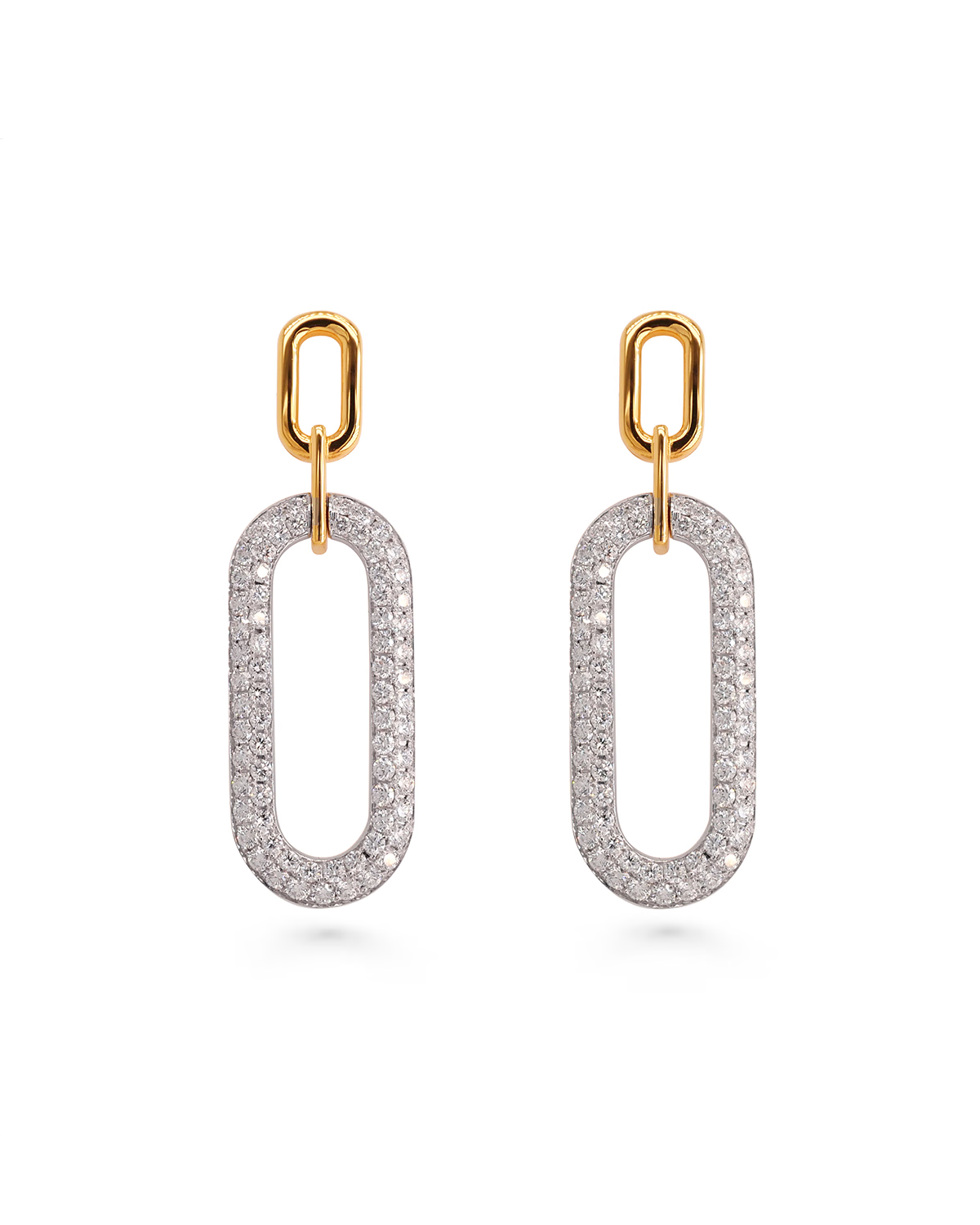 DIAMOND LINK EARRINGS