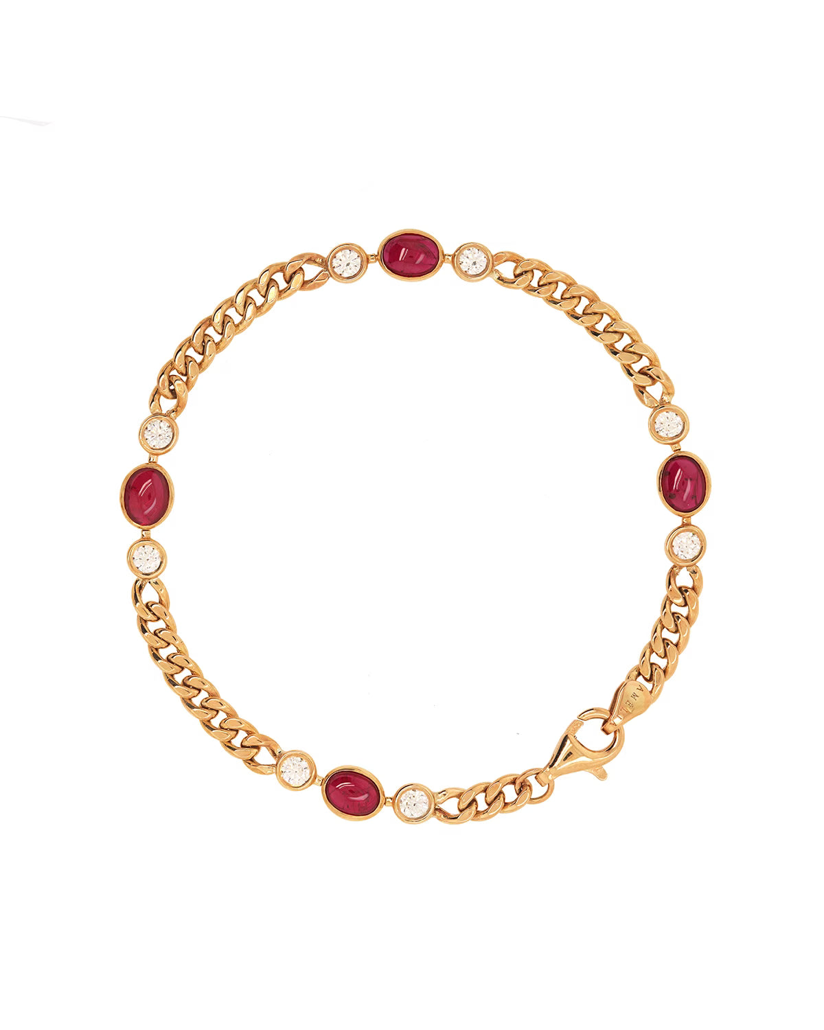 RUBY CUBAN LINK BRACELET
