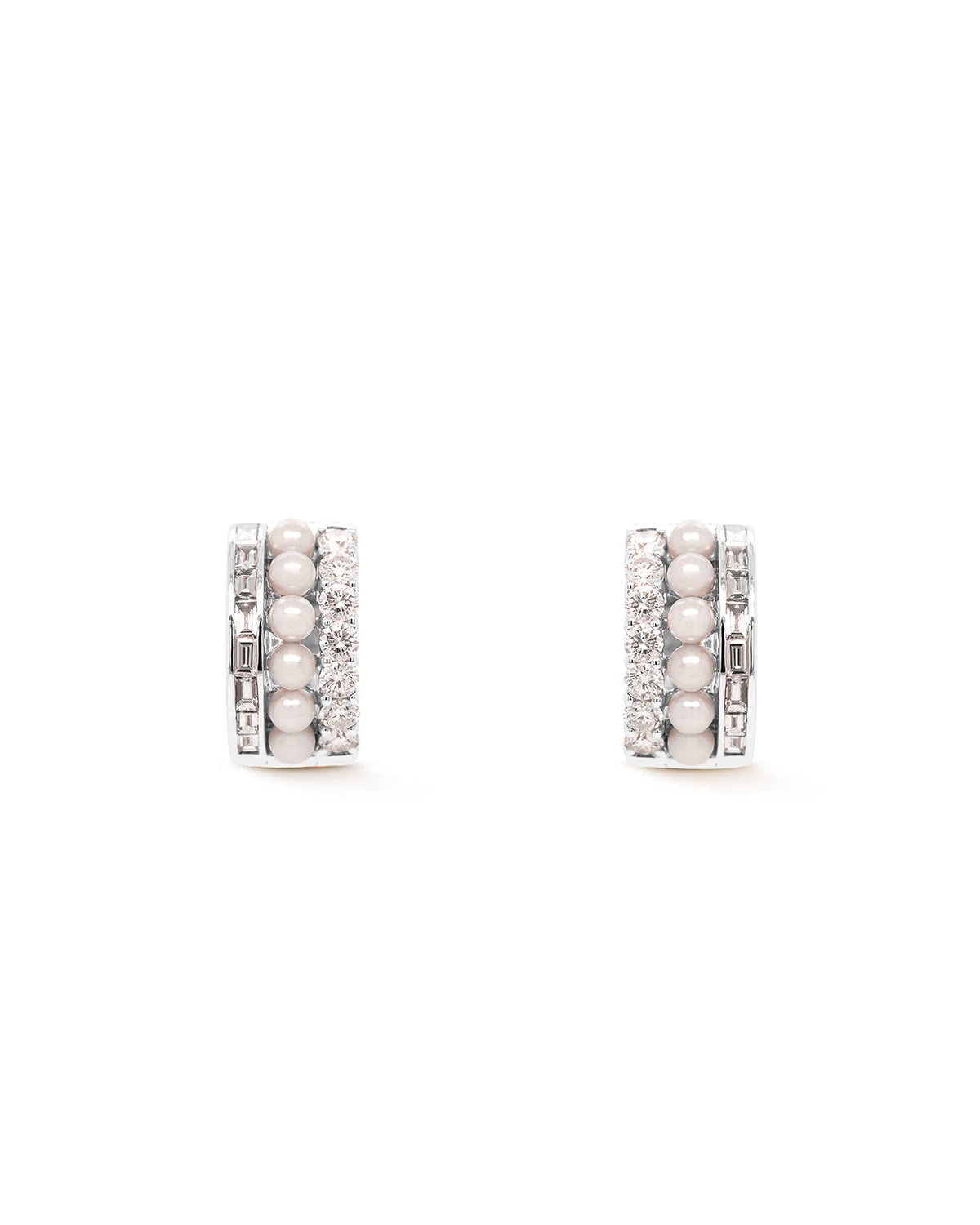 DIAMOND PEARL EARRINGS