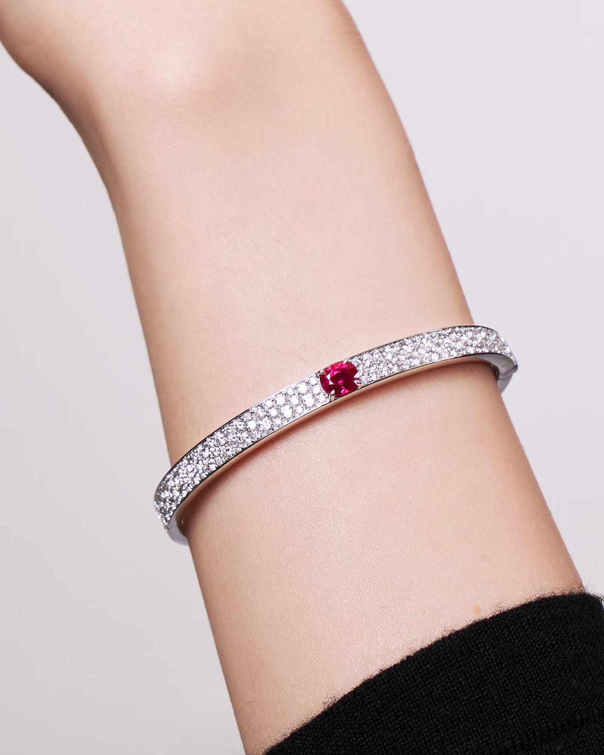 RUBY DIAMOND BANGLE