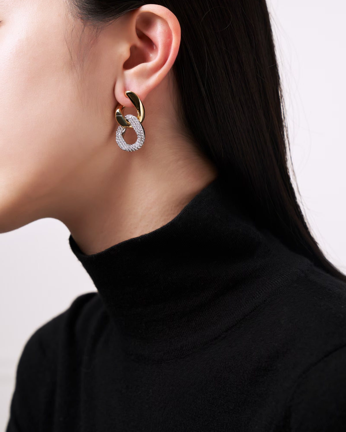 DIAMOND CHAIN EARRINGS
