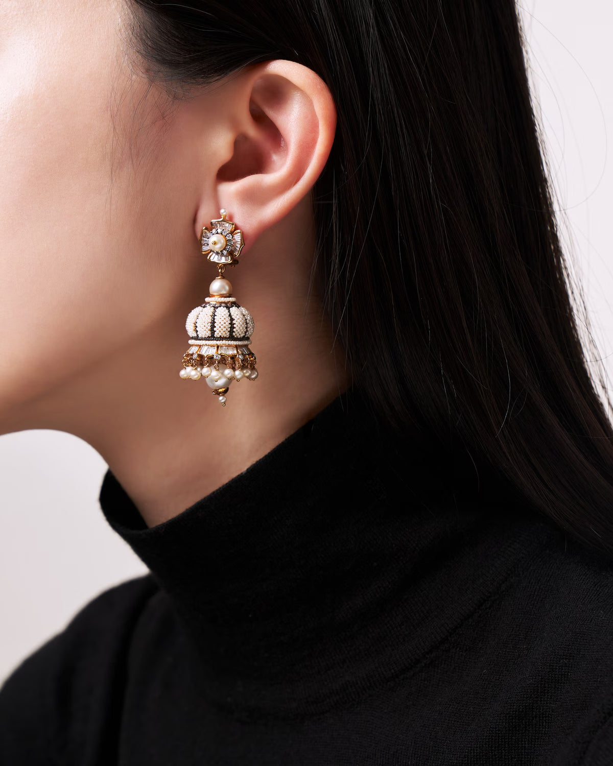 PEARL CHANDELIER EARRINGS