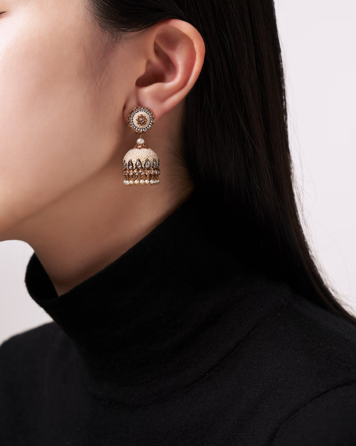 PEARL CHANDELIER EARRINGS